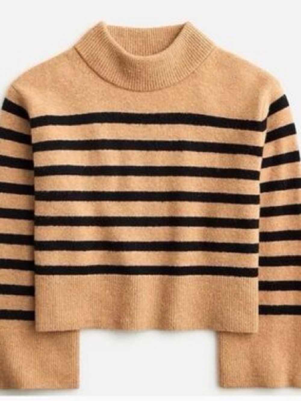 J. Crew Mockneck Striped Sweater XS